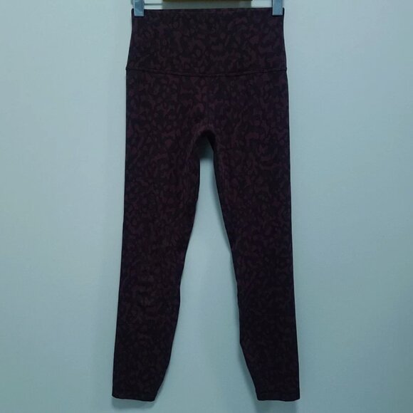 Lululemon Align Women's 6 Small Pant II Formation Camo Purple Adobe Multi Dark - Picture 2 of 13